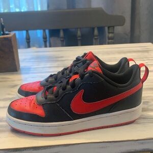 Nike Kids Black and Red Sneakers